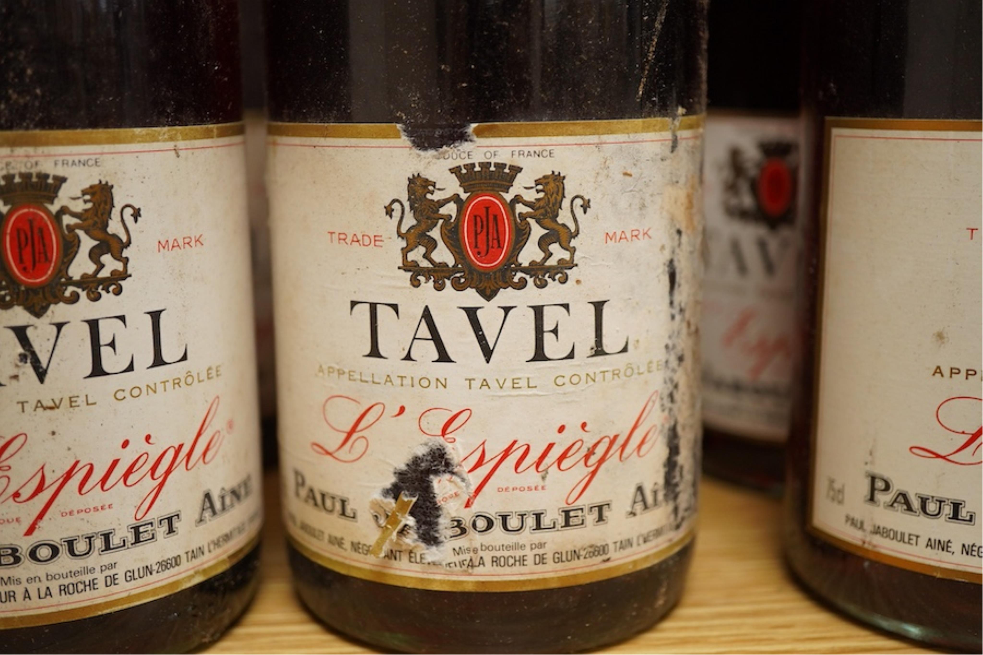 Paul Jaboulet Aine Tavel L’Espiegel Vintage 1985 and 1986, fourteen bottles